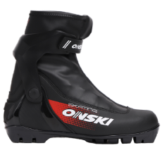 Ботинки для беговых лыж ONSKI SKATE S86523 черный/красный 46 р.