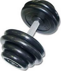 Гантель MB Barbell Профи 46кг Black