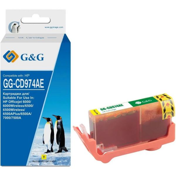 Картридж для принтера и МФУ G&G GG-CD974AE желтый, []