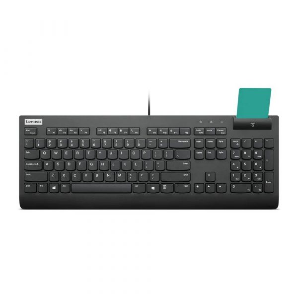 Клавиатура проводная Lenovo Essential Wired Keyboard USB черный