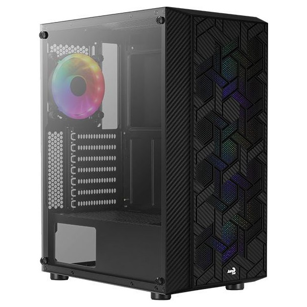 Корпус AeroCool Hive-G-BK-v2 Midi-Tower черный [accm-pv27043.11]