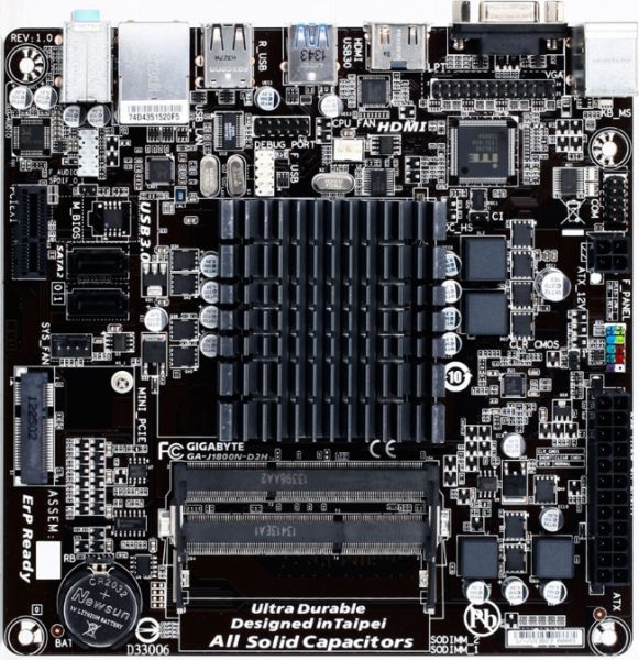 Материнская плата Gigabyte GA-J1800N-D2H (rev. 1.0)