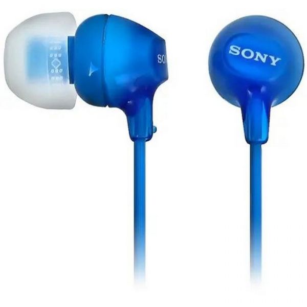 Проводная гарнитура Sony MDR-EX15AP голубой