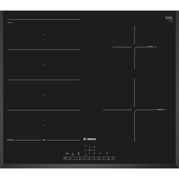 Варочная поверхность Bosch PXE651FC1E индукционная черный