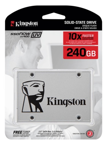 Внешний жесткий диск Kingston SUV400S37/240G 240 серебристый